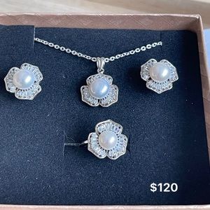 Freshwater Pearl set# the perfect Valentine's Day gift# Mother’s Day Gift